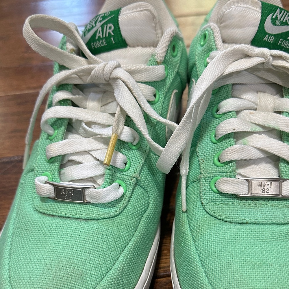 Nike Air Force 1 Low Canvas Tourmaline size 9.5 - Picture 7 of 10